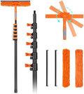 24FT Carbon Fiber Window Washing Kit with Extension Pole Outdoor by Msnaile