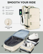 coofay Vacuum Backpack Travel with Pump Vacpack Travel Backpack with Vacuum System Compression Backpacks - Image 6