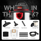 Shop-Vac 5989305 5 Gallon 4.5 Peak HP Wet/Dry Vacuum with Blower Function - Image 4