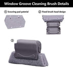 Magic Window Groove Cleaning Brush, Hand-held Crevice Cleaner Tools, Multipurpose Clean Tools Slide Brush Head for Door, Window Slides Replacement Cloth Brush for Corners Gaps scouring Door - Image 3