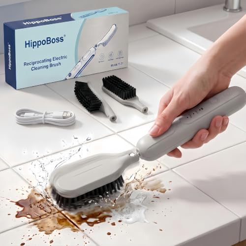 Reciprocating Electric Scrubber for Tile & Grout, Scrub Brush for Cleaning by Unknown