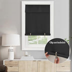 NICETOWN Black Blackout French Door Curtain Thermal Insultaed Window Cover - Image 4