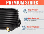 YAMATIC Pressure Washer Gun and 25 FT Hose with Extension Wand 3/8"&M22-14 - Image 4