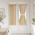 Vatge French Door Blackout Curtains - Energy Efficient Window Treatment for Kitchen & Patio Doors, 1 Panel, W25 x L54, Beige by Vatge