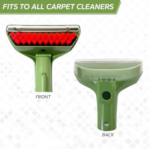 Replacement Green 6" Tough Stain Brush Tool with Removable Nozzle for Better Cleaning for All Bissell Carpet Cleaner Machines - Image 4