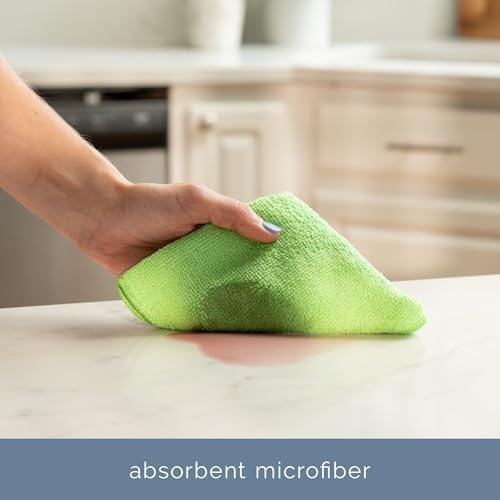 S&T INC. Microfiber Cleaning Cloth, 100 Pack, 11.5" x 11.5" - Image 2