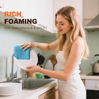 KinHwa Dish Cloths for Washing Dishes with Scrub Side, Microfiber Dish Rags - Image 3