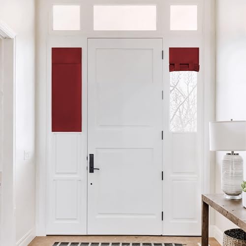NICETOWN Burgundy Red Sidelight Curtains for Side Small Window by NICETOWN