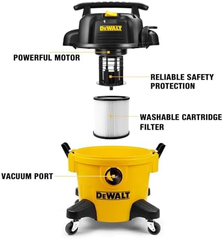 DEWALT DXV06PZ 4 Peak HP Shop Vacuum Wet/Dry, 6 Gal Shop Vac with Blower - Image 4