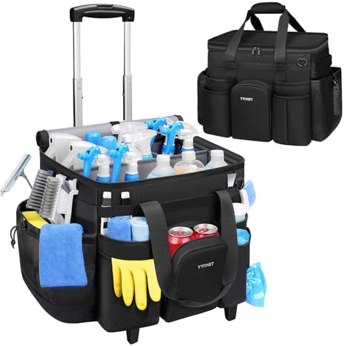 Ytonet XXL Rolling Cleaning Caddy, Large Cleaning Caddy with Wheels by YTONET