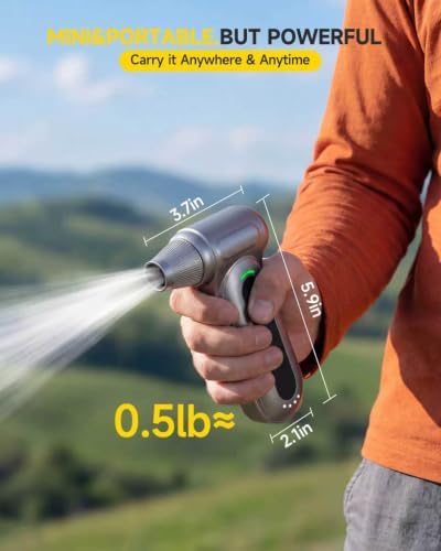 Compressed Air Duster, 170,000 RPM Electric Air Duster with Brushless Motor, 4-Speed Cordless Rechargeable Air Blower for Keyboard, PC, Car - Electronics, Canned Air Alternative - Image 6