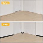 HARFINGTON 40ft x 5" Baseboard Trim Peel and Stick Wall Flexible Molding Trims, Self Adhesive PVC Cove Base Baseboards for Walls Corner, Black - Image 5