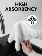 Fantasticlean Microfiber Cleaning Cloth Roll- 90 Sheets, 12" x 12" (White) - Image 4