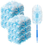 Vesici 300 Pcs Duster Refills Compatible with Swiffer Dusters Bulk Disposable Replacement Thickened with 1 Handle Heavy Duty for Cleaning, Office (Blue) by Vesici