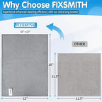FIXSMITH Grey Microfiber Cleaning Cloth -Pack of 24, Highly Absorbent Cleaning Rags, 16"X12" All Purpose Cleaning Towels for Housekeeping, Kitchen, Car, Lint Free and Reusable Microfiber Towels - Image 6