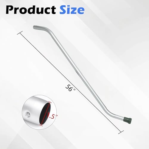 2-Piece Aluminum Vacuum Wand, 56-Inch, Button Lock Design - Image 2