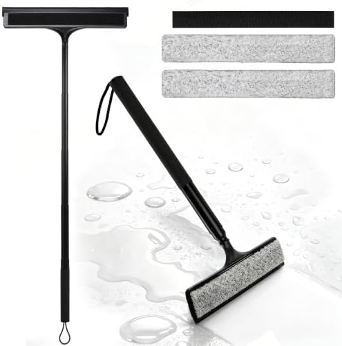 16-59" Telescopic 2-in-1 Window & Shower Squeegee for Glass Doors by Unknown