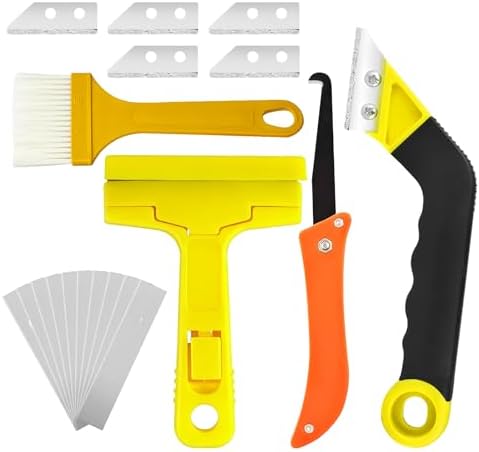 18pcs Grout Removal Tool with Upgraded Handle Removal Tool with Cleaning Brush Effortless Tile Grout Cleaner for Bathroom, Shower, Floor Repair by UYXiNONE