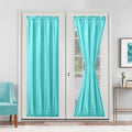 Hiasan French Door Curtains Privacy, Aqua, 24W x 72L, 1 Panel by Hiasan