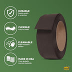 MD Building Vinyl Wall Base, Brown, 4in x 60ft Dry Back Trim - Image 4