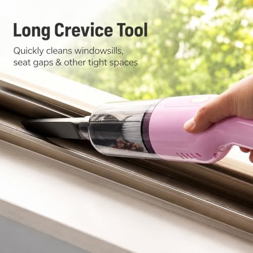 Powerful 13000Pa Cordless Handheld Vacuum for Car, Sofa, Pet Hair, Pink - Image 4