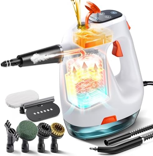 POPCHOSE Portable Handheld Steam Cleaner with Detergent Dispenser by Popularchoicesfromhere