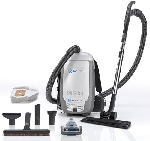 Prolux X8 Lite Backpack Canister Vacuum – Lightweight HEPA Filtration for Multi-Surface Cleaning by Prolux