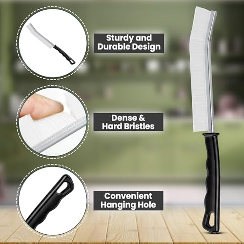 Crevice Cleaning Brush Set 6Pcs Hard Bristle Tools for Narrow Spaces - Image 4