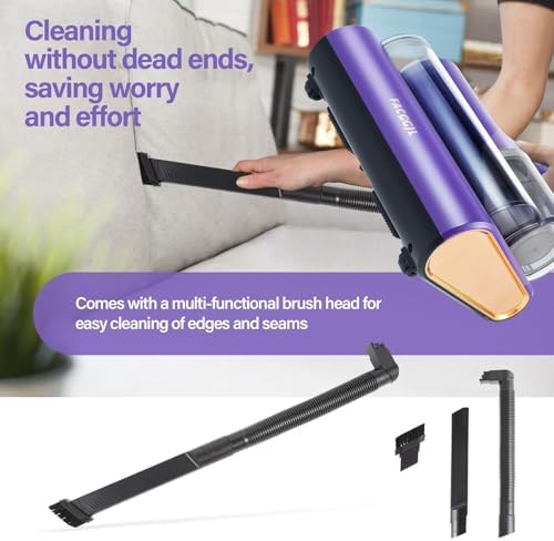 Mattress Vacuum Cleaner uv sanitizing, 16kpa Mattress Vacuum Cleaner Powerful Suction, Handheld Couch Cleaner Machine Deep Cleaner for Bed Cleaning, Sheet, Fabric Sofa Vacuuming - Image 4