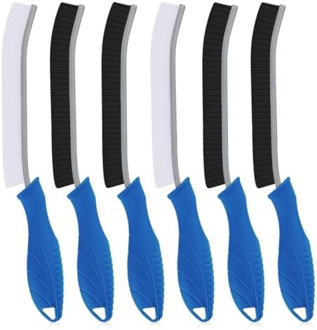 TQRR 6Pcs Hard Bristle Crevice Cleaning Brush-Thin Grout Scrub Brush by TQRR