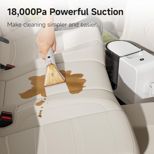 Uwant Carpet Cleaner Machine with Powerful Suction for Pets with Cleaning Tools& Solution Carpet Upholstery Cleaner for Cars,Couch,Furniture Set of 1 - Image 2