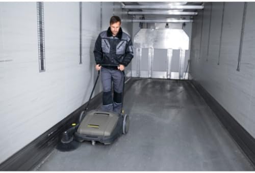 Kärcher Pro Walk Behind Outdoor Push Sweeper, KM 70/20 C, 1 Bristle Brush - 28" Working Width, 12 Gallon, Heavy Duty Broom - for Commercial Use in Warehouses, Workshops, and More - Image 5