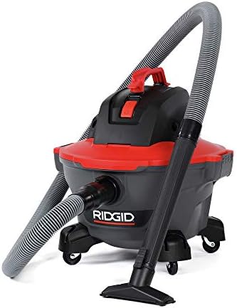 RIDGID 62698 RT0600 NXT 6-Gal. Wet Dry Shop Vacuum with Casters, 4.25 Peak HP Motor, and Pro Locking Hose, Dark Gray and Red - Image 3