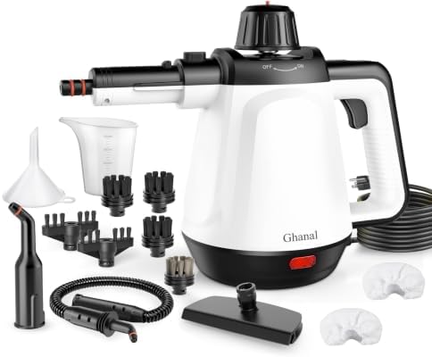 Handheld Steam Cleaner, Steamer for Cleaning with 13 Accessories by Ghanal