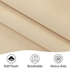 Vatge Sidelight Curtains for Front Door, 12 Inch Wide Narrow Window Curtains for Side Door, 1 Panel, W12 x L80, Beige - Image 5