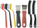 7 Pcs Multi-Purpose Crevice Cleaning Brush Tool for Stubborn Kitchen Grease Stains, Bathroom Crevices, Window Gutters, Tiles and Faucets by CLJAQZW