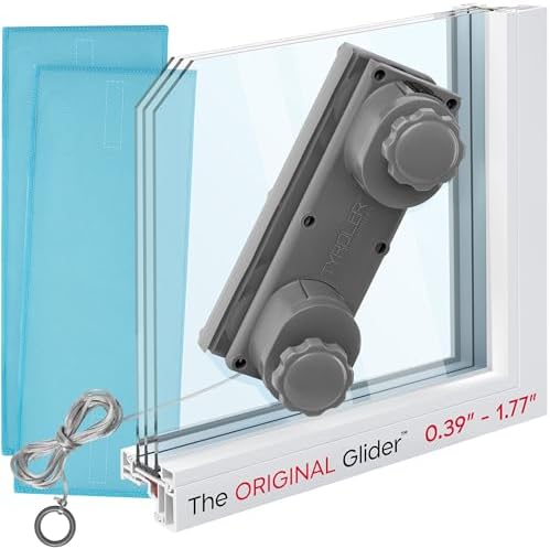 Tyroler Glider R-4 AFC Magnetic Window Cleaner Tool Fits Windows 0.4"-1.8" by TyrolerBrightTools