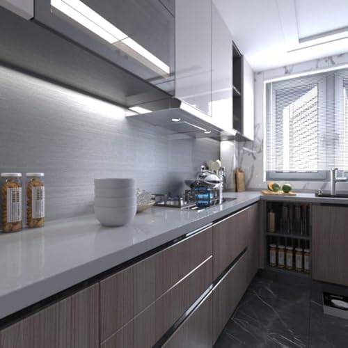 BAYYA Extra Wide Stainless Steel Contact Paper for Appliances 48"x157" Stainless Steel Vinyl Wrap Silver Metallic Wallpaper Peel Stick Kitchen Oil Proof Waterproof Sticker Aluminum Foil Wallpaper - Image 2