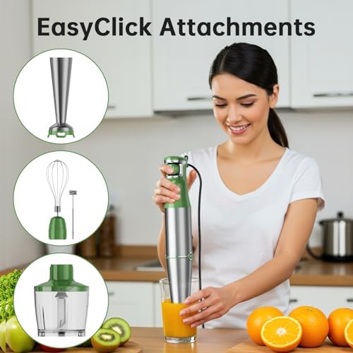 Turelar Immersion Blender Handheld 5 in 1 Hand Blender Set 1100W Heavy Duty - Image 5