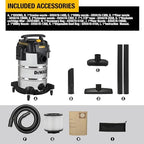 DEWALT DXV08S 8 Gallon 5 Peak HP Shop Vacuum Wet and Dry with Blower - Image 6