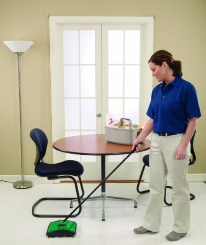 BISSELL BigGreen Commercial BG23 Sweeper with 2 Nylon Brush Rolls, 7-1/2" Cleaning Path, Green, 8.5" - 12" - Image 3