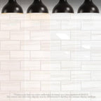 STICKGOO Peel and Stick Backsplash on Subway Tiles, Glossy Dolomite White - Image 4