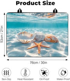 Heat-resistant Stove Top Cover - 28.5" X 20.5" Cooktop Protector Covers, Scratch-resistant Washable Pad Kitchen Countertop Mat (Sky, 30" x 21") - Image 2