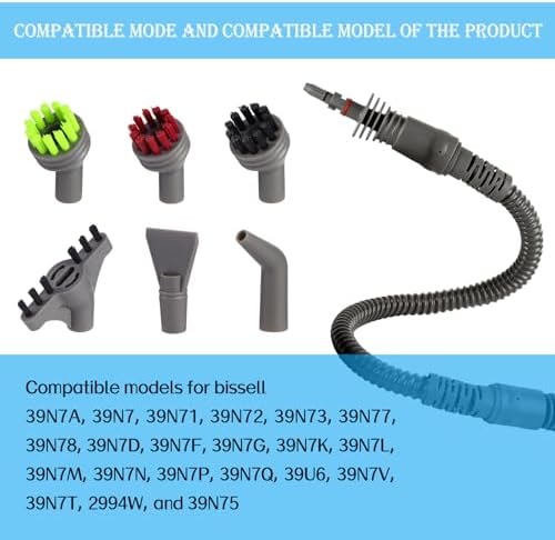 Replacement Extension Hose cleaner brush tool parts for Bissell Steam Shot Omni Hard Surface steam Cleaner 39N7A 39N7V 39N7H 39N71 39N72 39N73 39N78 39N7N 2994B handheld portable steam Accessories - Image 2