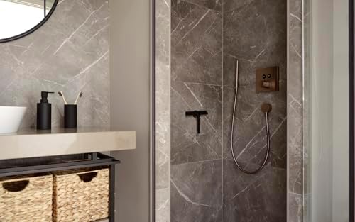 Zone Denmark Effortless Elegance Glass Wiper with Magnetic Holder for Stylish and Convenient Bathroom Maintenance Black, 6.7"x 8.3"inches - Image 3