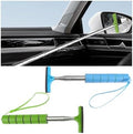 Bittwee 2PCS Car Side Mirror Squeegee, Retractable Auto Rearview Mirror Wiper, All-Purpose Window Squeegee for Cleaning Shower Glass Door, Vehicle Accessories Universal Fit（Green/Blue） by Bittwee