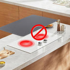 Stove Top Cover for Electric Stove - Food Grade Ceramic Stove top Cover, Silicone XXL Dish Drying Mat, Glass Cooktop Covers, Flat RV Range top Mats (Gray Thickened,30x21) - Image 4