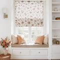 StangH Vintage Magnetic Red Floral Linen Roman Shades, W30 x L64, 1 Panel by StangH