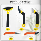37 Pack Grout Removal Tool Kit, 3 Tile Grout Saws with 20 Extra Cleaning Blades, Hand Grout Saw and Caulk Remover Tool for Bathroom Showers, Ideal for Tile Grout Gap Cleaning and Repair - Image 2