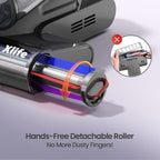 Xlife Mattress Vacuum, Bed Vacuum Cleaner with 2 Roller Brushes for Pet Hair, 253.7nm UV-C Light, 140F° Heating, 550W 16KPA Suction, HEPA Filter Couch Vauum for Bed, Sofa, Pillow, Baby Crib - Image 6